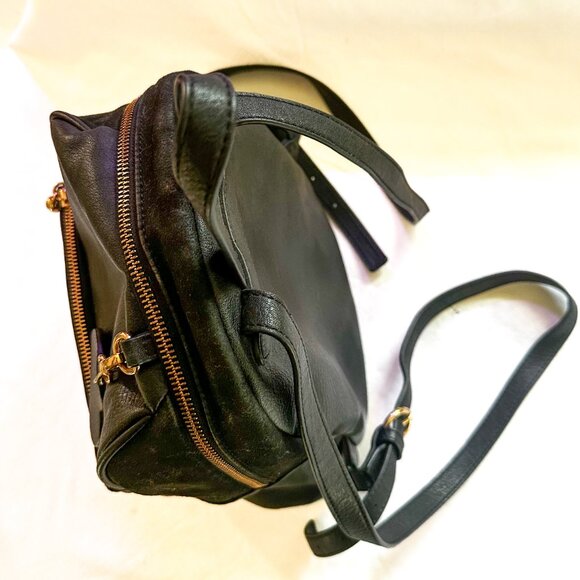 Lauren Conrad Contemporary HB Kate Black Backpack Purse/Handbag-AC089 - Picture 3 of 6